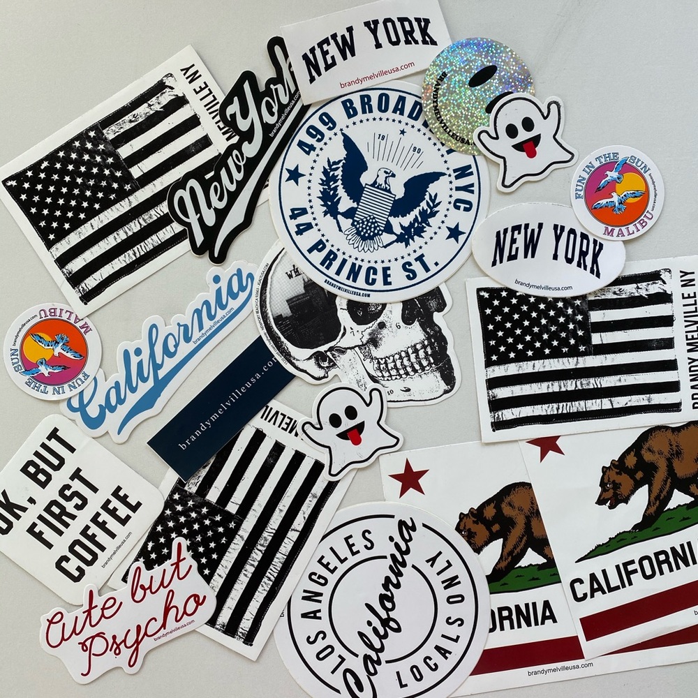 20 BRANDY MELVILLE STICKERS!